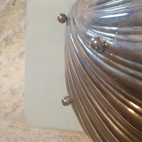 1956 Awards Candy Dish, Silver plate 8.5" x 7".  Beautiful Condition 68 year old - Picture 5 of 6